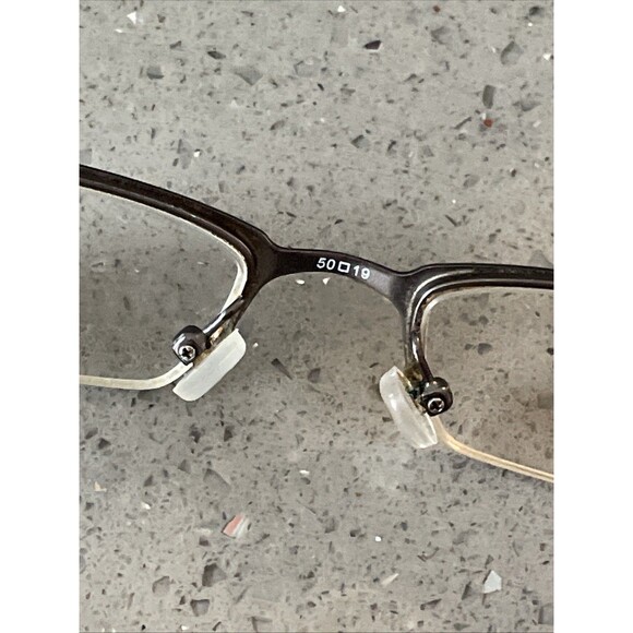 Caravelle By Bulova Ghent Eyeglasses Frames ONLY Dark Gunmetal Brown 50-19-140 - Picture 7 of 9